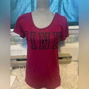 PINK Victoria's Secret Magenta Graphic Tee